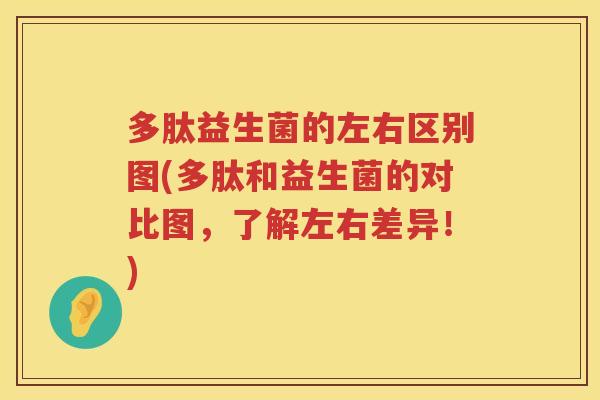 多肽益生菌的左右区别图(多肽和益生菌的对比图,了解左右差异!) 多肽益生菌的左右区别图(多肽和益生菌的对比图,了解左右差异!)