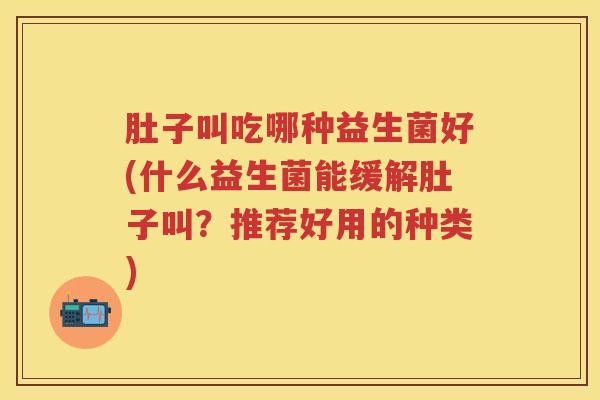 肚子叫吃哪种益生菌好(什么益生菌能缓解肚子叫?推荐好用的种类) 肚子叫吃哪种益生菌好(什么益生菌能缓解肚子叫?推荐好用的种类)