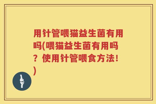 用针管喂猫益生菌有用吗(喂猫益生菌有用吗？使用针管喂食方法！)
