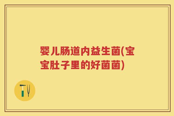 婴儿肠道内益生菌(宝宝肚子里的好菌菌) 婴儿肠道内益生菌(宝宝肚子里的好菌菌)