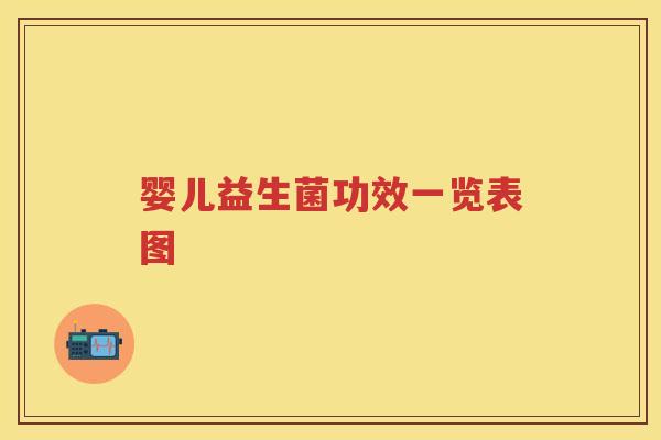 婴儿益生菌功效一览表图 婴儿益生菌功效一览表图