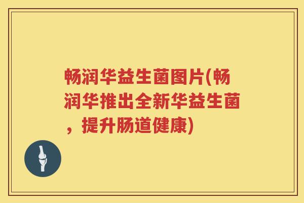 畅润华益生菌图片(畅润华推出全新华益生菌,提升肠道健康) 畅润华益生菌图片(畅润华推出全新华益生菌,提升肠道健康)