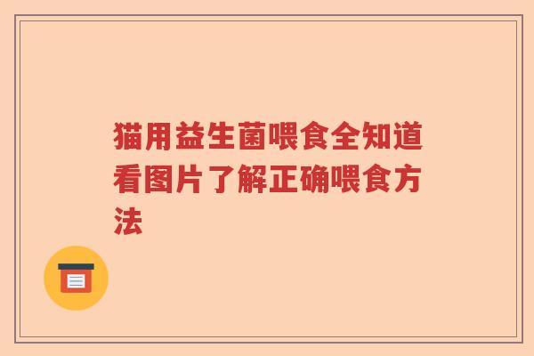 猫用益生菌喂食全知道看图片了解正确喂食方法 猫用益生菌喂食全知道看图片了解正确喂食方法