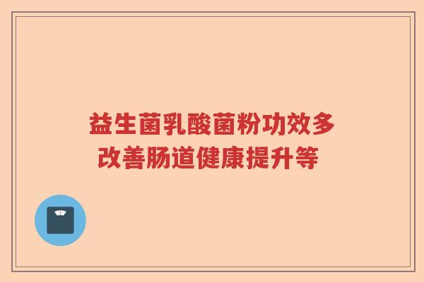 益生菌乳酸菌粉功效多 改善肠道健康提升等 益生菌乳酸菌粉功效多 改善肠道健康提升等
