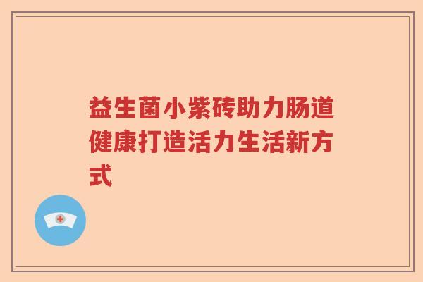 益生菌小紫砖助力肠道健康打造活力生活新方式 益生菌小紫砖助力肠道健康打造活力生活新方式