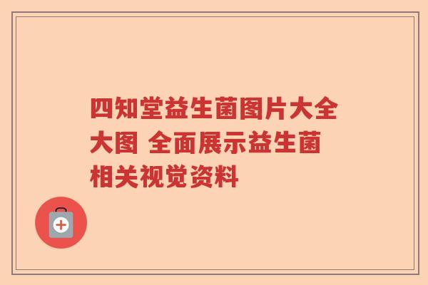 四知堂益生菌图片大全大图 全面展示益生菌相关视觉资料 四知堂益生菌图片大全大图 全面展示益生菌相关视觉资料