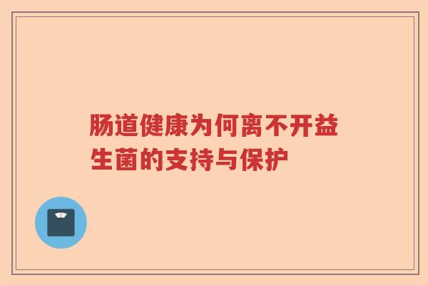 肠道健康为何离不开益生菌的支持与保护